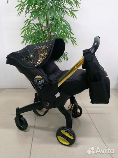 Новая коляска-автолюлька 4в1 Dalux (Black/звезда)