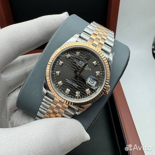 Часы женские серые Datejust Rolex