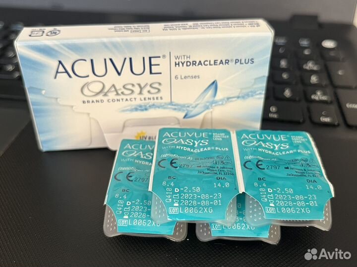 Линзы контактные -2,5 acuvue oasys двухнедельные