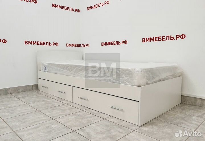 Кровать 90х200 с ящиками