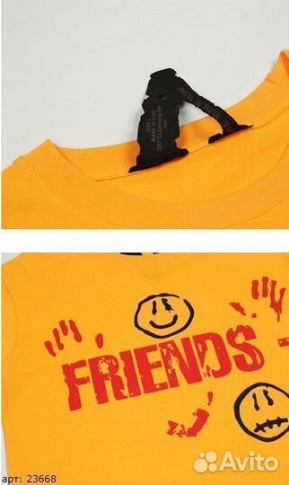 Футболка Vlone Оранжевая