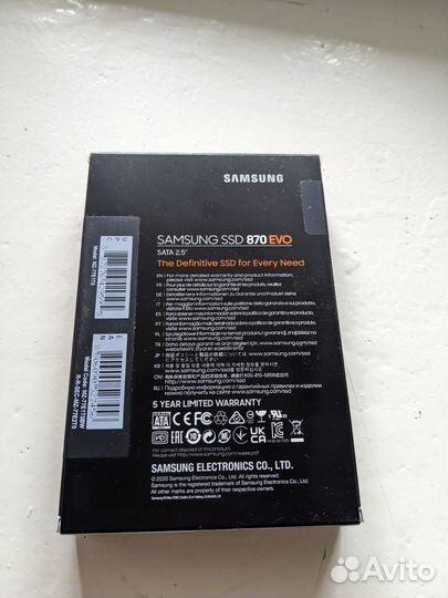 Ssd samsung 870evo 1tb