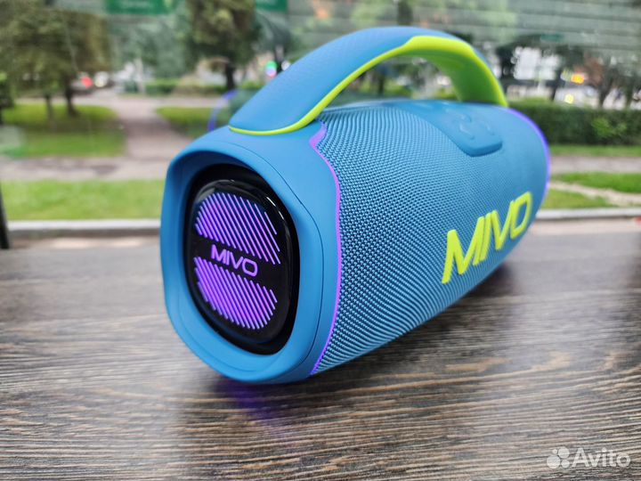 Блютуз колонка портативная mivo M 25 синий 60 Ватт