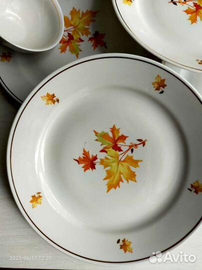 Лот 4 тарелки Дулево, d 24см, строго самовывоз