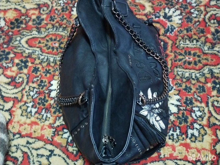 Сумка женская натуральная кожа черная