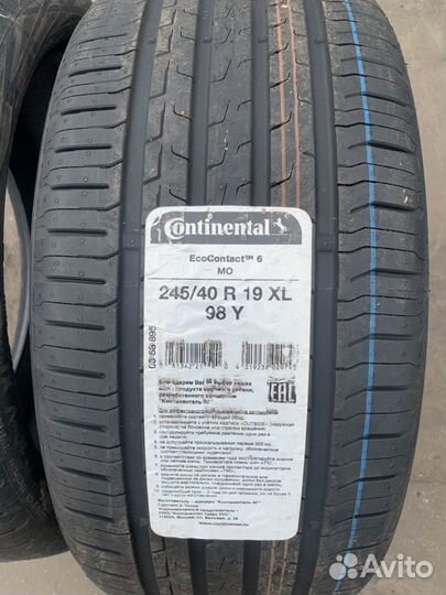 Continental ContiEcoContact 6 245/40 R19 и 275/35 R19