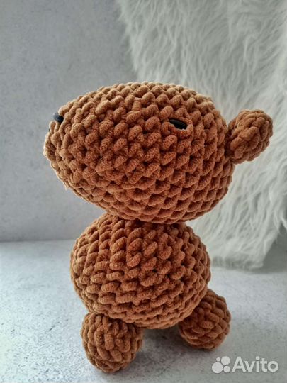 Игрушка ручной работы плюшевая капибара