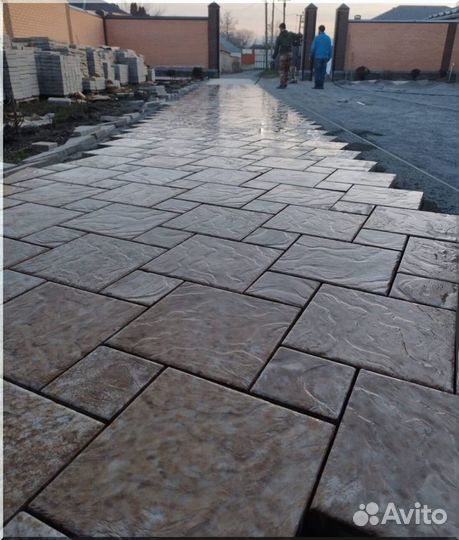 Тотуарная плитка каменный цветок