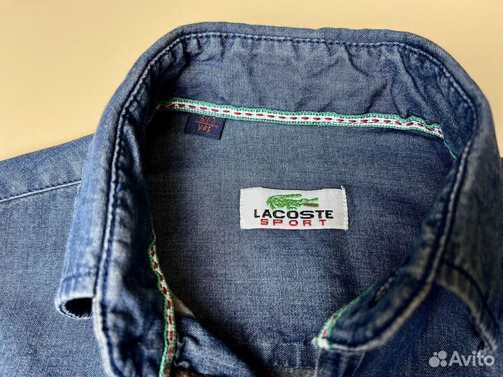 Рубашки на мальчика 116 122 Lacoste Acoola 6-7 лет