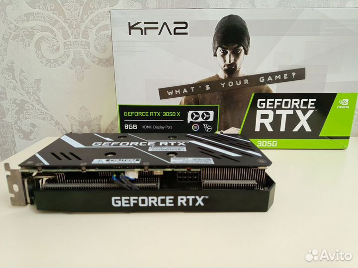 Игровая Видеокарта с RGB rtx 3050 8gb gddr6