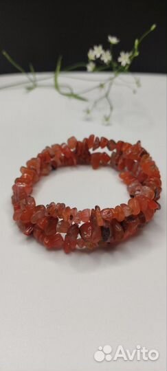 Женский браслет из натурального агата