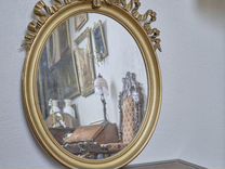 Зеркало с бантиком наверху дерево Франция оригинал