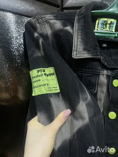 Джинсовая куртка на мальчика 152 размер