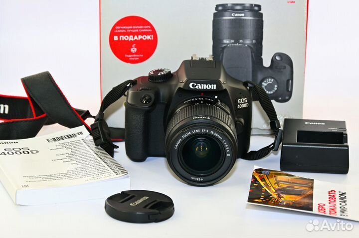 Canon EOS 4000D/RebelT100 18MP Kit 18-55 как новый