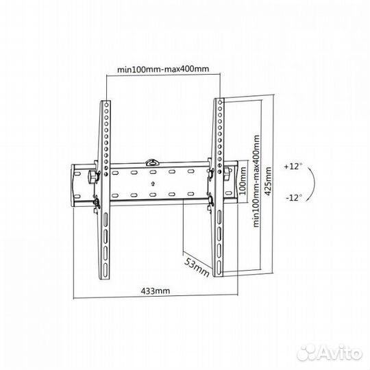 Кронштейн для LCD/LED тв 32