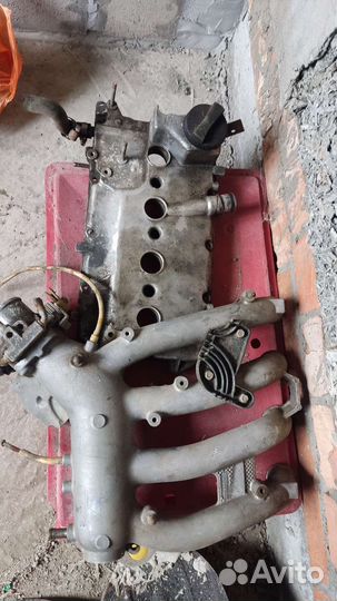 Впускной колектор и крышка гбц с датчиками в сборе