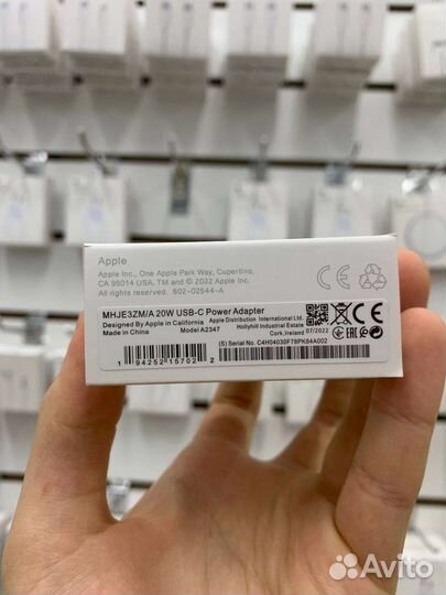 Блок адаптер 20W на iPhone быстрая зарядка Apple