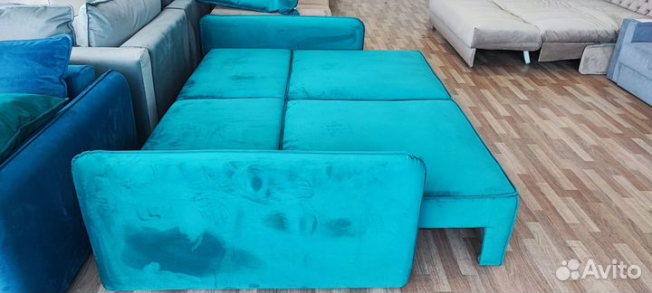 Диван прямой изумрудный Портленд-7