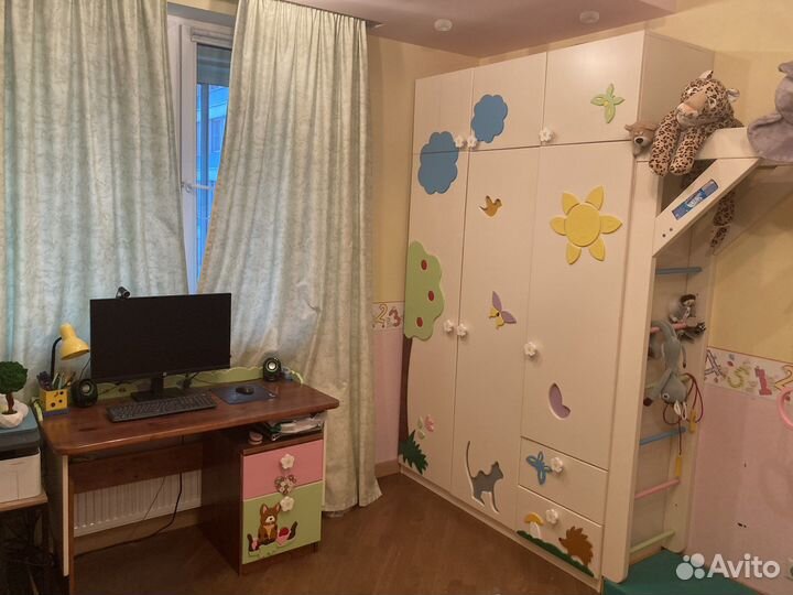 Детская мебель (шкаф/кровать/стол) массив сосны