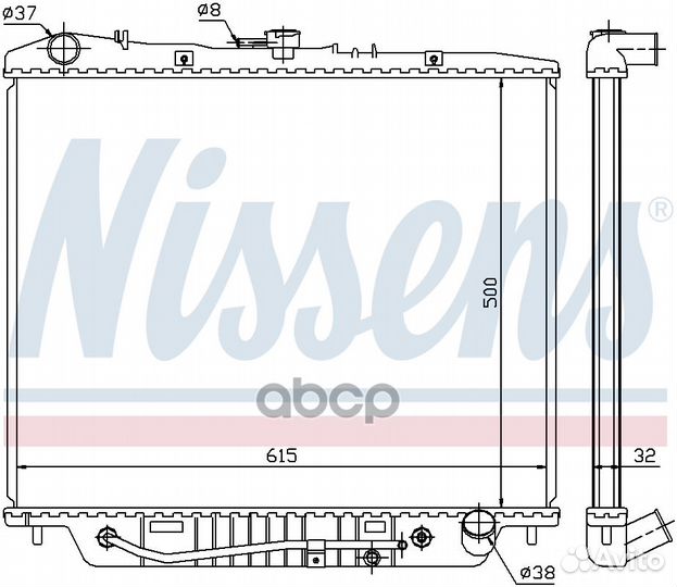 Радиатор 60852 Nissens