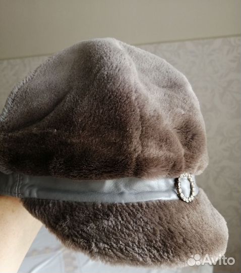 Шапка-кепка щипаная норка женская 57/58 Мелита