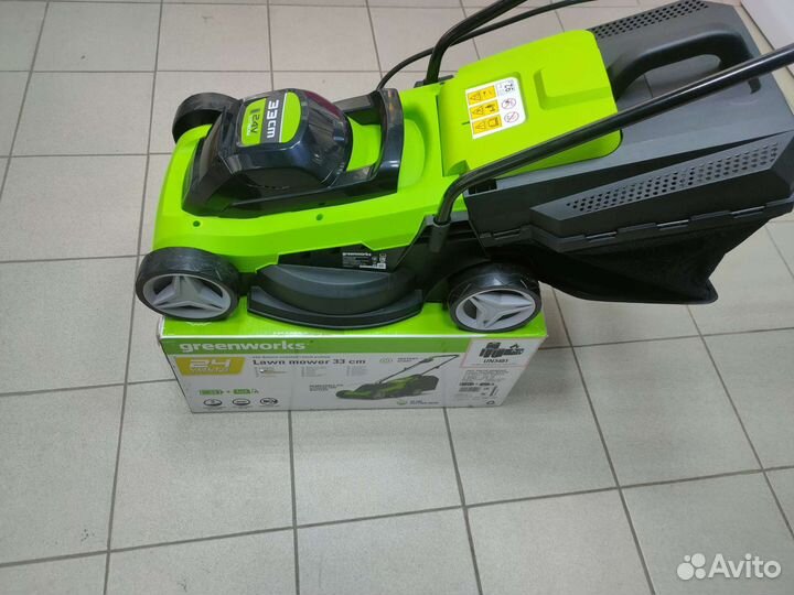 Газонокосилка аккумуляторная Greenworks 24 В
