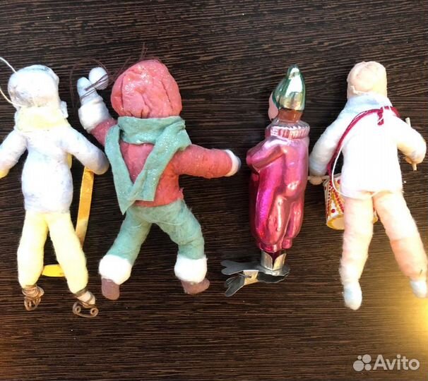 Ёлочные игрушки ватные и СССР