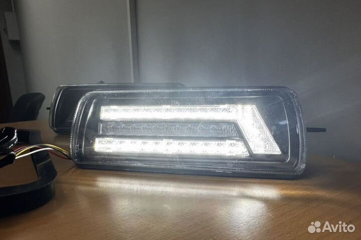 LED надфарники на ниву