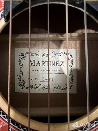 Гитара акустическая Martinez C-91