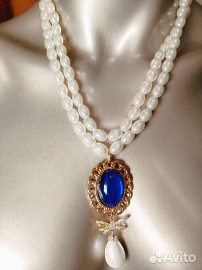 Кулон на бусах ожерелье Америка