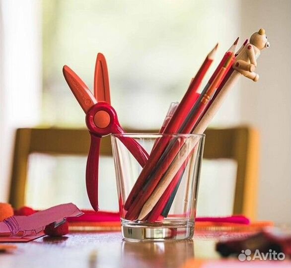 Ножницы Fiskars First, красные 2+