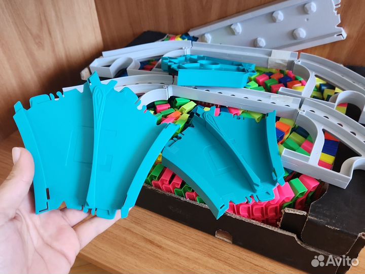 Гибкий трек около 400 деталей, тоннель, мост