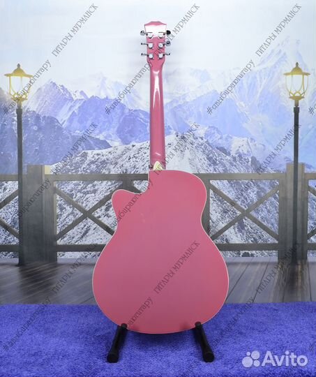 Акустическая гитара (новая) глянцевая, комплект