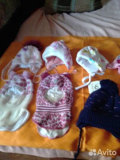 Шапки детские качественные новые и б.у
