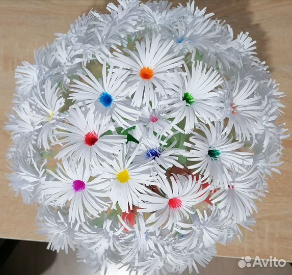 Поделка. Букет цветов в вазе