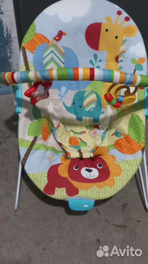 Шезлонг качалка с музыкой и вибро