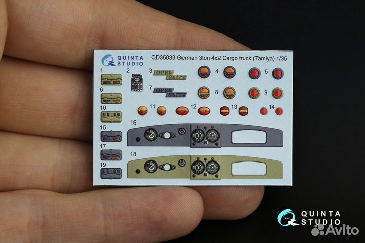 Quinta St. Opel Blitz (Tamiya), 3D интерьер, 1/35