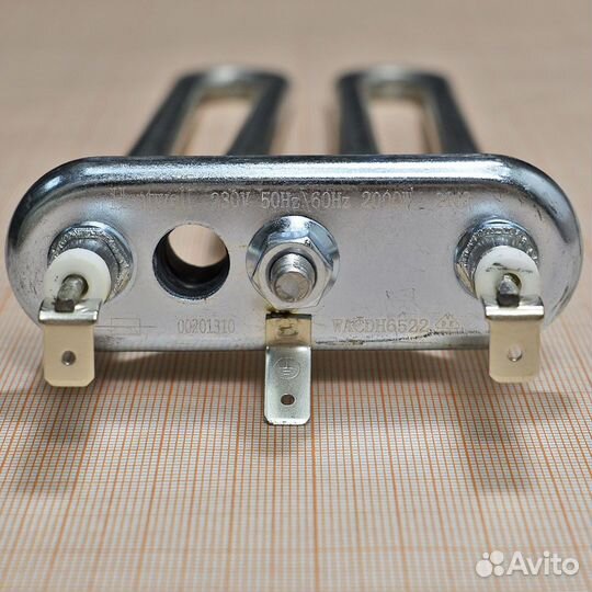 Тэн 2000W, прямой, 205 мм, с отверстием под датчик