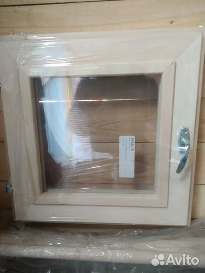 Деревянные окна для бани из липы