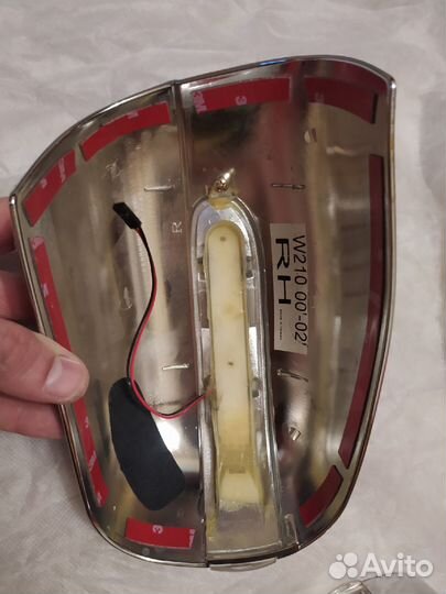 Накладки на зеркала хром Mercedes w210 рест