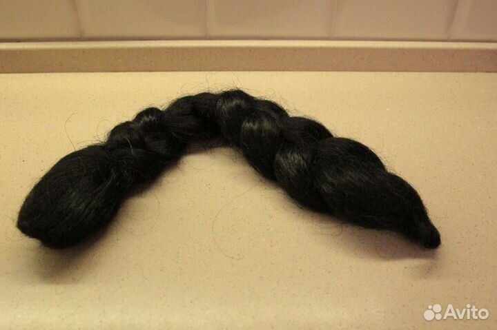 Шиньон хвост на крабе, коса