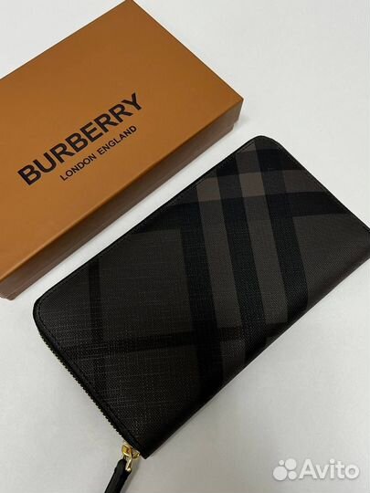 Мужской кошелек портмоне burberry премиум качество