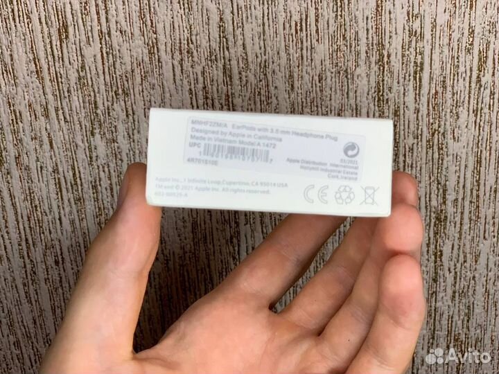 Наушники Apple earpods 3.5 мм