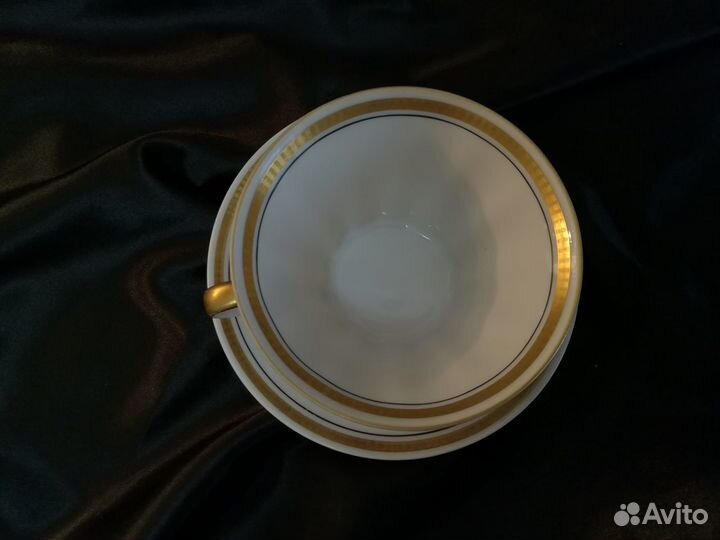 Редкая чайная пара. Фарфор, лфз 1950-е