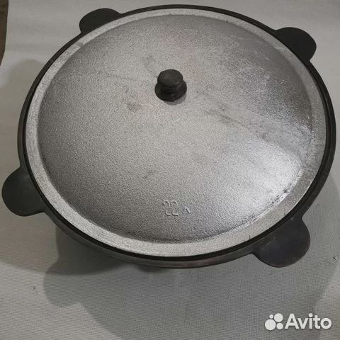 Казан 22 л. чугунный узбекский