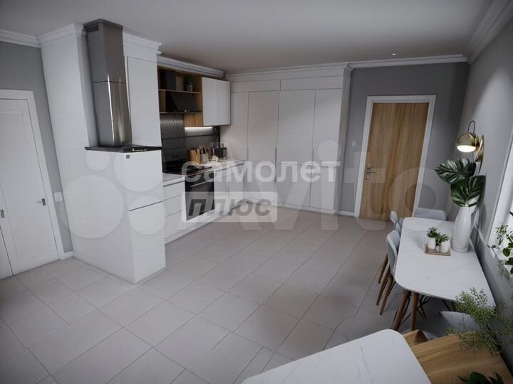 1-к. квартира, 61,9 м², 4/7 эт.