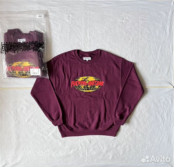 Свитшот Fuckingawesome FA World Maroon Оригинал