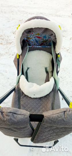 Детские санки коляска