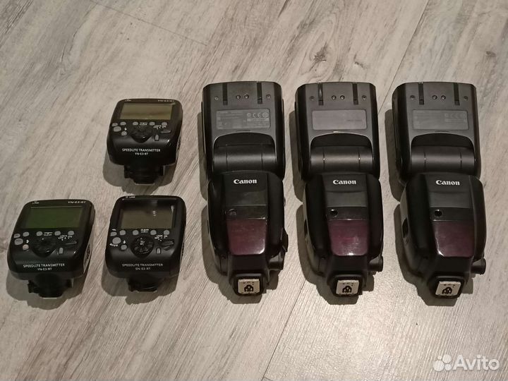 Вспышка canon speedlite 600ex rt + синхронизаторы