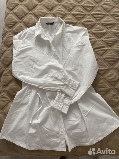 Платье рубашка zara